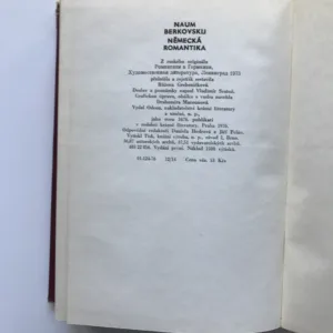 Německá romantika, Naum Berkovskij