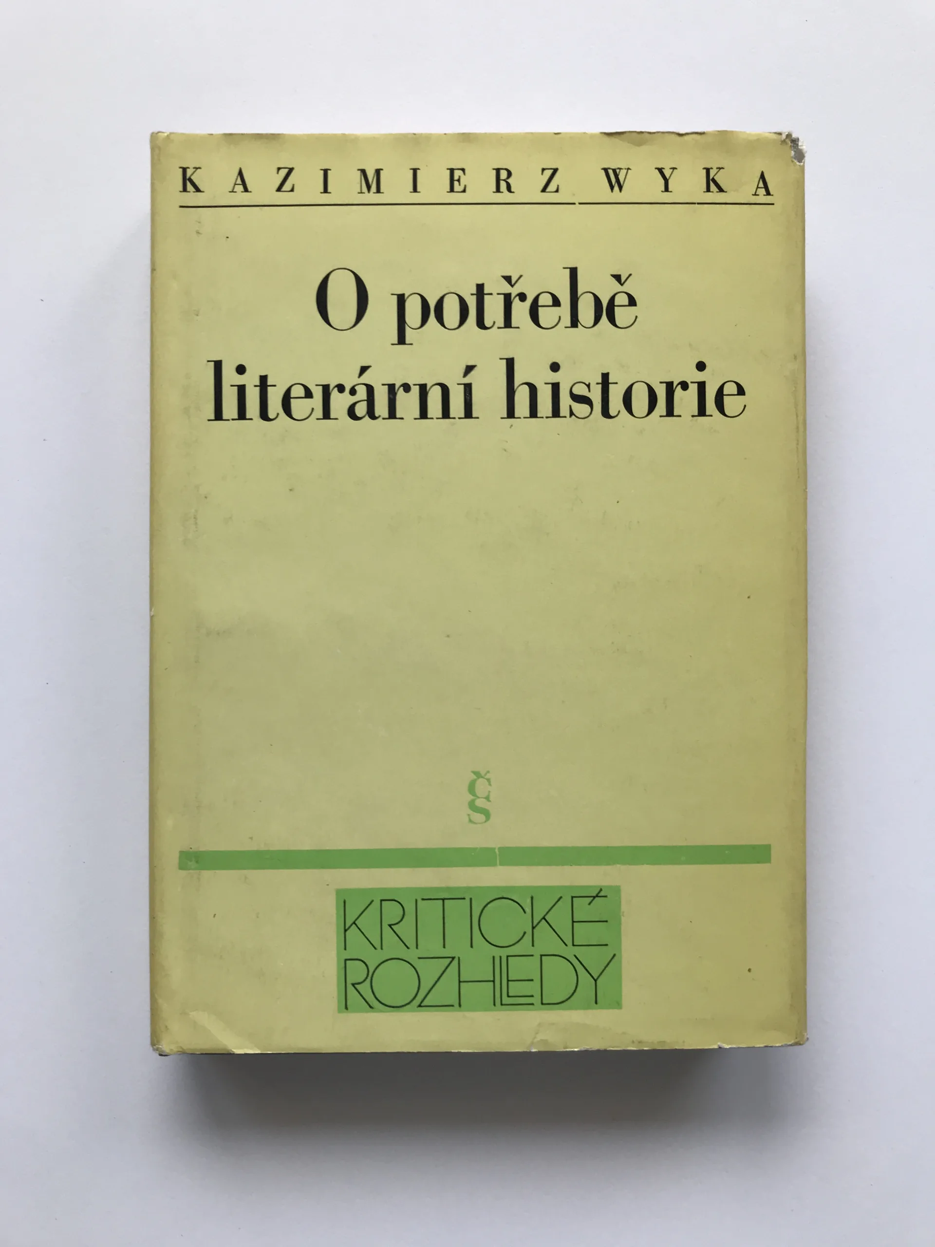 O potřebě literární historie, Kazimierz Wyka