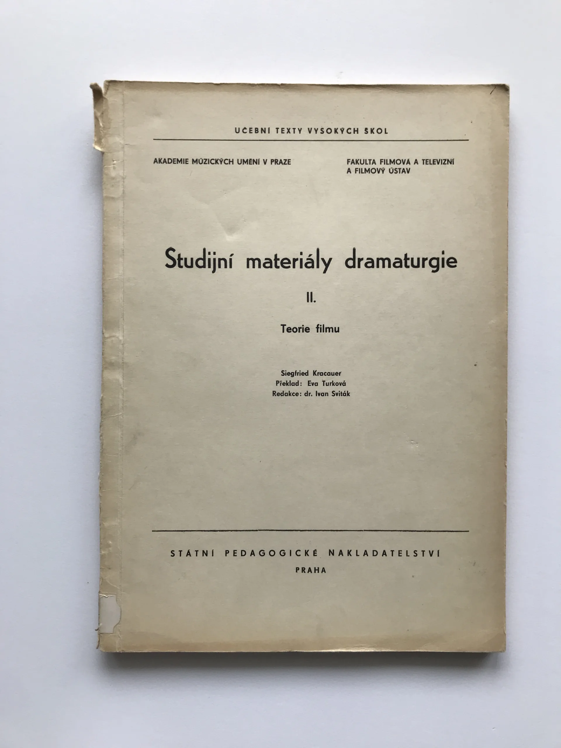 Studijní materiály dramaturgie II. (Teorie filmu), Siegfried Kracauer