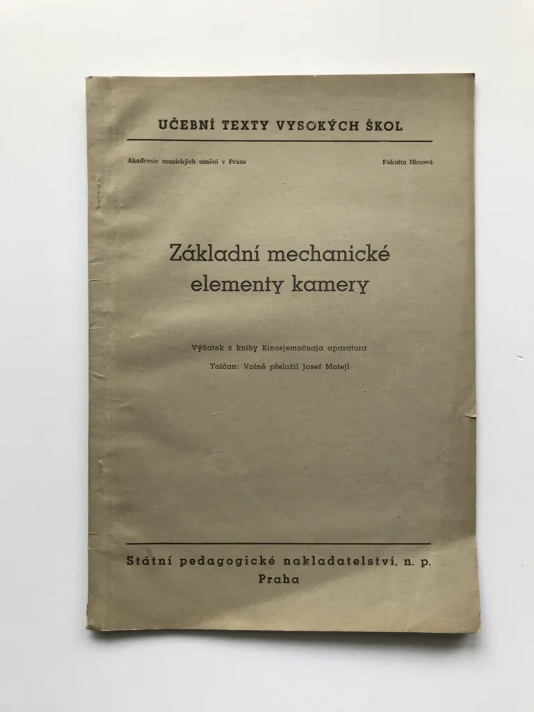 Základní mechanické elementy kamery, Josef Motejl