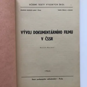 Vývoj dokumentárního filmu v ČSSR, Antonín Navrátil