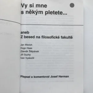 Vy si mne s někým pletete... aneb Z besed na filosofické fakultě, Josef Herman