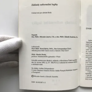 Základy neformální logiky, Miroslav Jauris, Zdeněk Zastávka