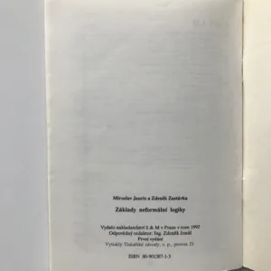 Základy neformální logiky, Miroslav Jauris, Zdeněk Zastávka