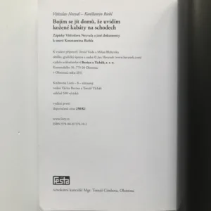 Bojím se jít domů, že uvidím kožené kabáty na schodech (Vítězslav Nezval, Konstantin Biebl), David Voda, Milan Blahynka