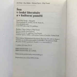 Šoa v české literatuře a v kulturní paměti, Jiří Holý, Petr Málek, Michael Špirit, Filip Tomáš
