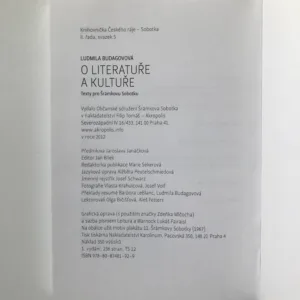 O literatuře a kultuře (Texty pro Šrámkovu Sobotku), Ludmila Budagovová