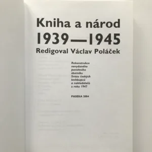 Kniha a národ 1939-1945, Václav Poláček