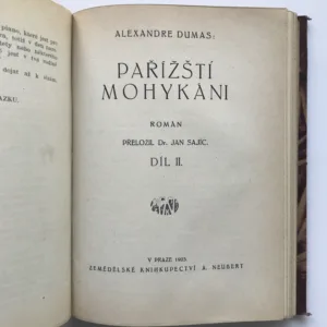Pařížští mohykáni 1-2, Alexander Dumas