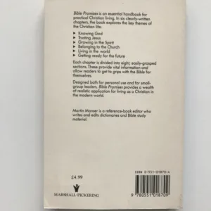Bible Promises (Outline for Christian living), Martin Manser