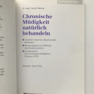Chronische Müdigkeit natürlich behandeln, Harold Markus