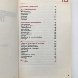 Konzentrationstraining (Mehr Erfolg durch geistige Kraft), Sabine Klöhn-Tuttas