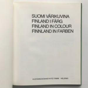 Suomi värikuvina / Finland in colour, O. E. Jääskeläinen