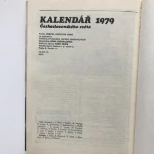 Kalendář Československého světa 1979, Hana Vondráčková, kolektiv autorů