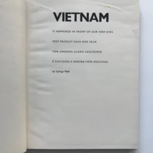 Vietnam. It happened in front of our very eyes, György Máté