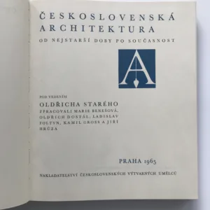 Československá architektura od nejstarší doby po současnost, Oldřich Starý