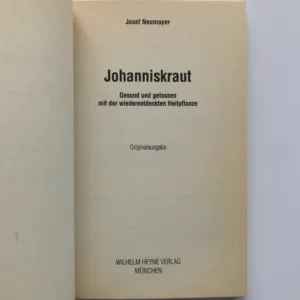 Johanniskraut, Josef Neumayer