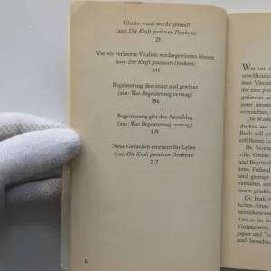 Die Wirksamkeit positiven Denkens, Norman Vincent Peale