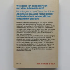 Singles (Alleinsein als Chance des Lebens), Jürgen vom Scheidt
