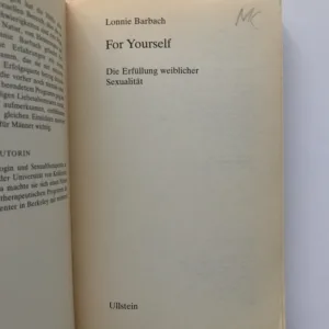 For Yourself (Die Erfüllung weiblicher Sexualität), Lonnie Barbach