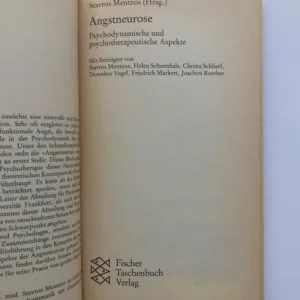 Angstneurose (Psychodynamische und psychotherapeutische Aspekte), Stavros Mentzos