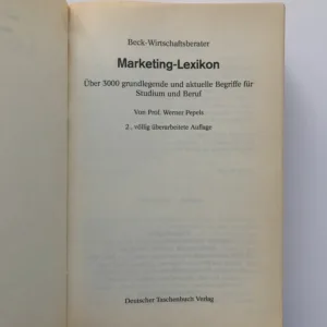 Marketing-Lexicon, Werner Pepels
