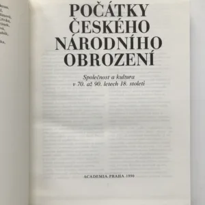 Počátky českého národního obrození (1770-1791)