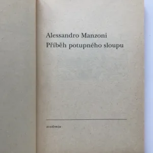 Příběh potupného sloupu, Alessandro Manzoni
