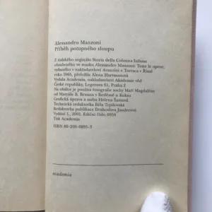 Příběh potupného sloupu, Alessandro Manzoni