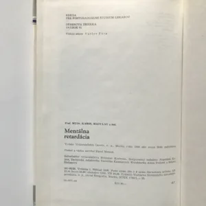 Mentálna retardácia, Karol Matulay