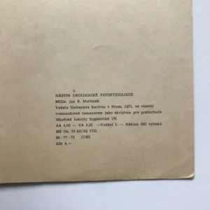 Nástin urologické patofyziologie, Jan B. Martinek