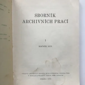 Sborník archivních prací 1/XXV
