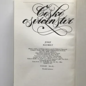 České osvícenství, Josef Haubelt