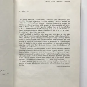 Stručné dějiny University Karlovy, František Kavka