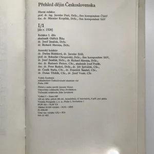 Přehled dějin Československa, Jaroslav Purš, Miroslav Kropilák