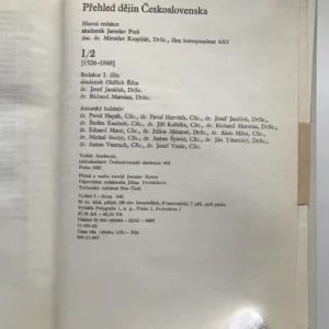 Přehled dějin Československa, Jaroslav Purš, Miroslav Kropilák