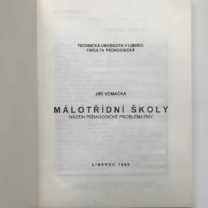 Málotřídní školy, Jiří Vomáčka