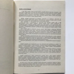 Fakulta sociálně ekonomická – informační brožura