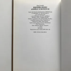 Kronika rodu Andělů z Ronovce, Emil Anděl
