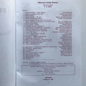 4x Perucký zpravodaj 2001/2002