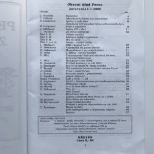 4x Perucký zpravodaj 2001/2002