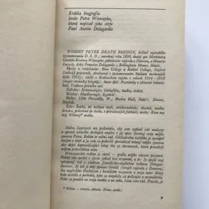 Lord Peter Wimsey, detektív Marlowe a komisár Maigret zasahujú, Dorothy L. Sayersová, Raymond Chandler, Georges Simeon