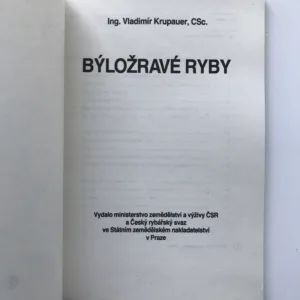Býložravé ryby, Vladimír Krupauer