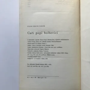 Caři, popi, bolševici, Egon Ervín Kisch