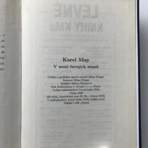 V zemi černých stanů, Karel May