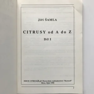 Citrusy od A do Z, 1. díl, Jiří Šamla