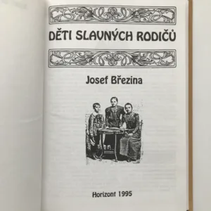Děti slavných rodičů, Josef Březina
