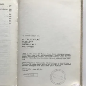 Psychologické problémy socializace osobnosti, Zdeněk Helus
