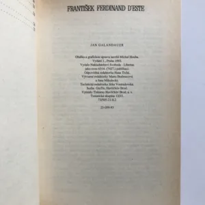 František Ferdinand d'Este, Jan Galandauer
