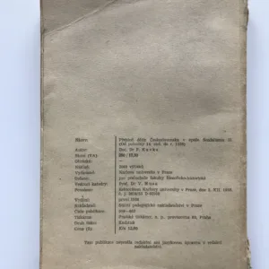 Přehled dějin Československa v epoše feudalismu I.-IV.